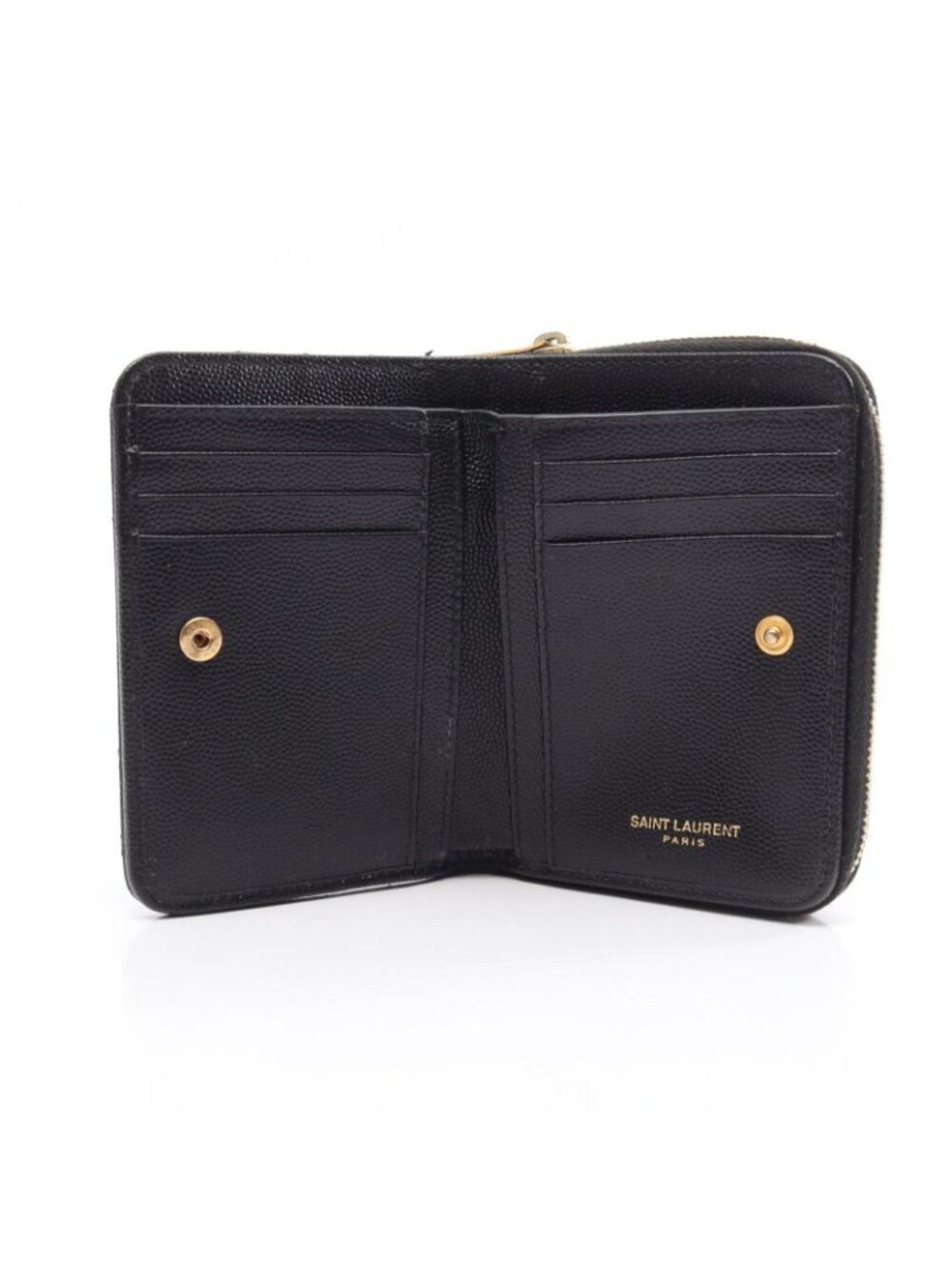 Saint Laurent Paris Bifold Wallet Monogram Black Leather - Picture 3 of 10